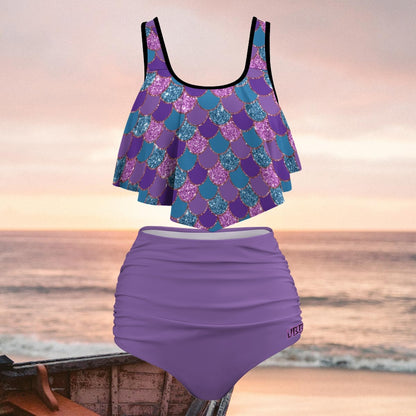 Radiant Bloom Plus Size Bikini Swimsuit