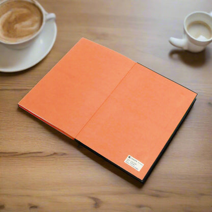 Orange Love Letters Gnome Contrast Notebook - Ruled