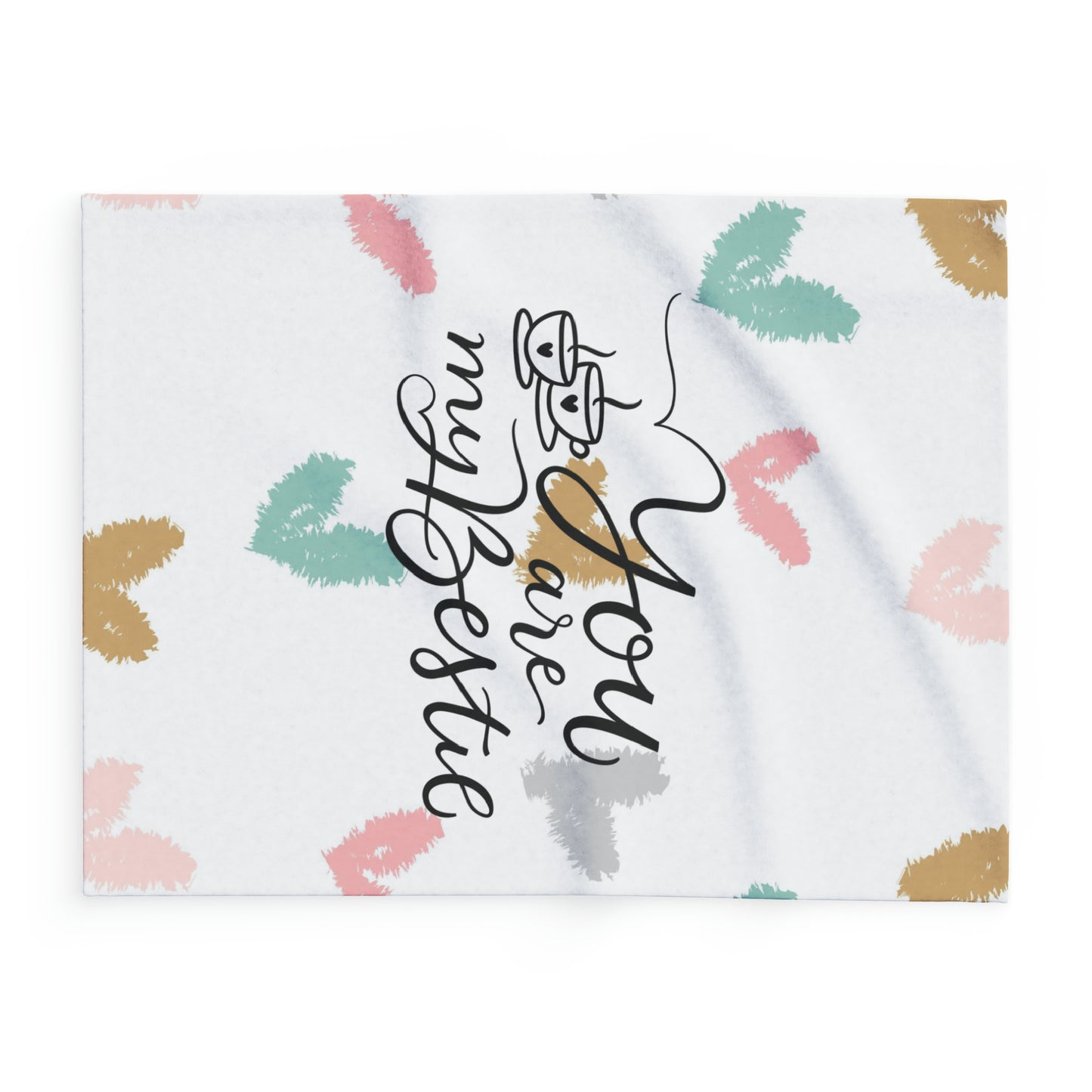 hearts bestie Arctic Fleece Blanket