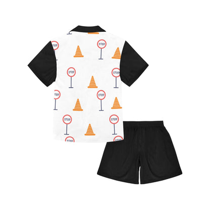 Boys' V-Neck Short Pajama Set