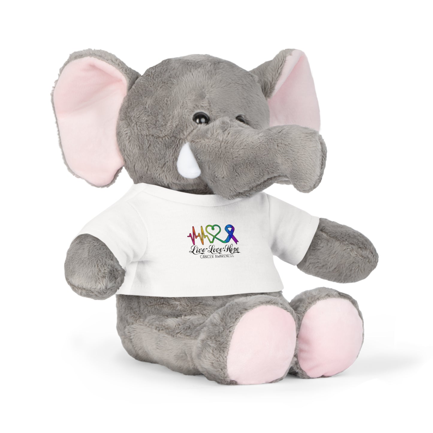 Cancer Awareness, Plush Toy with T-Shirt