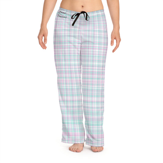 Sweet dream purple and auqa Women's Pajama Pants (AOP)