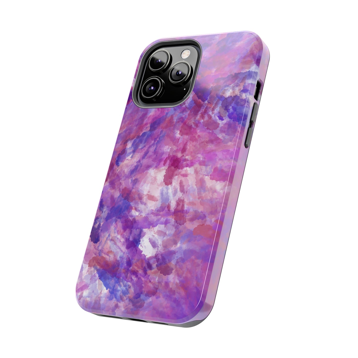 purple and pink watercolour Tough Phone Cases