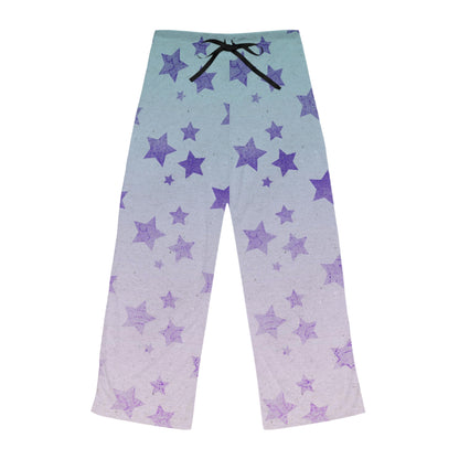 Sleepy Head Blue To Pink Ombre Star Women's Pyjama Pants (AOP)
