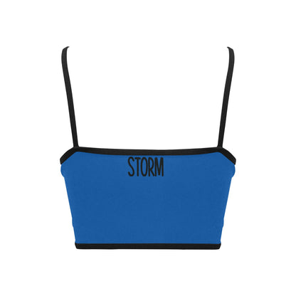 You're stronger than the storm Women's Spaghetti Strap Crop Top