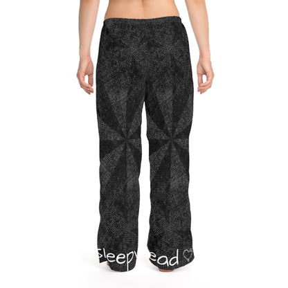 Sleepy Head Dusty Black Patten Gnome Women's Pyjama Pants (AOP)