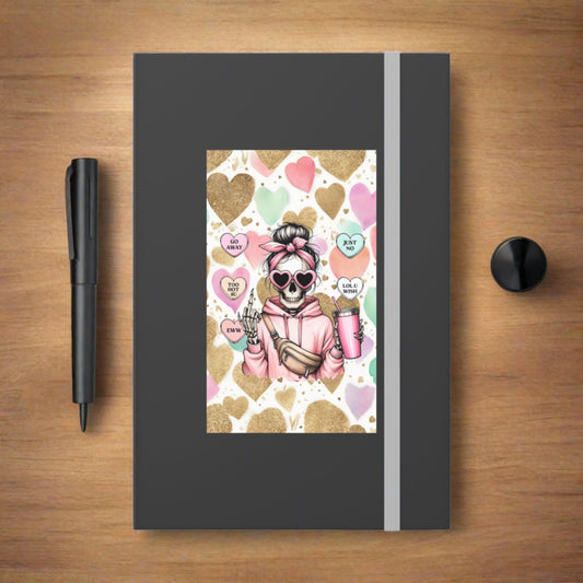 Anti Valentines Contrast Notebook - Ruled