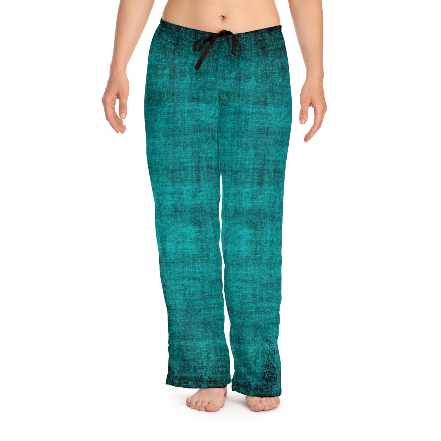 Sleepy Head Teal Gnome Women's Pyjama Pants (AOP)