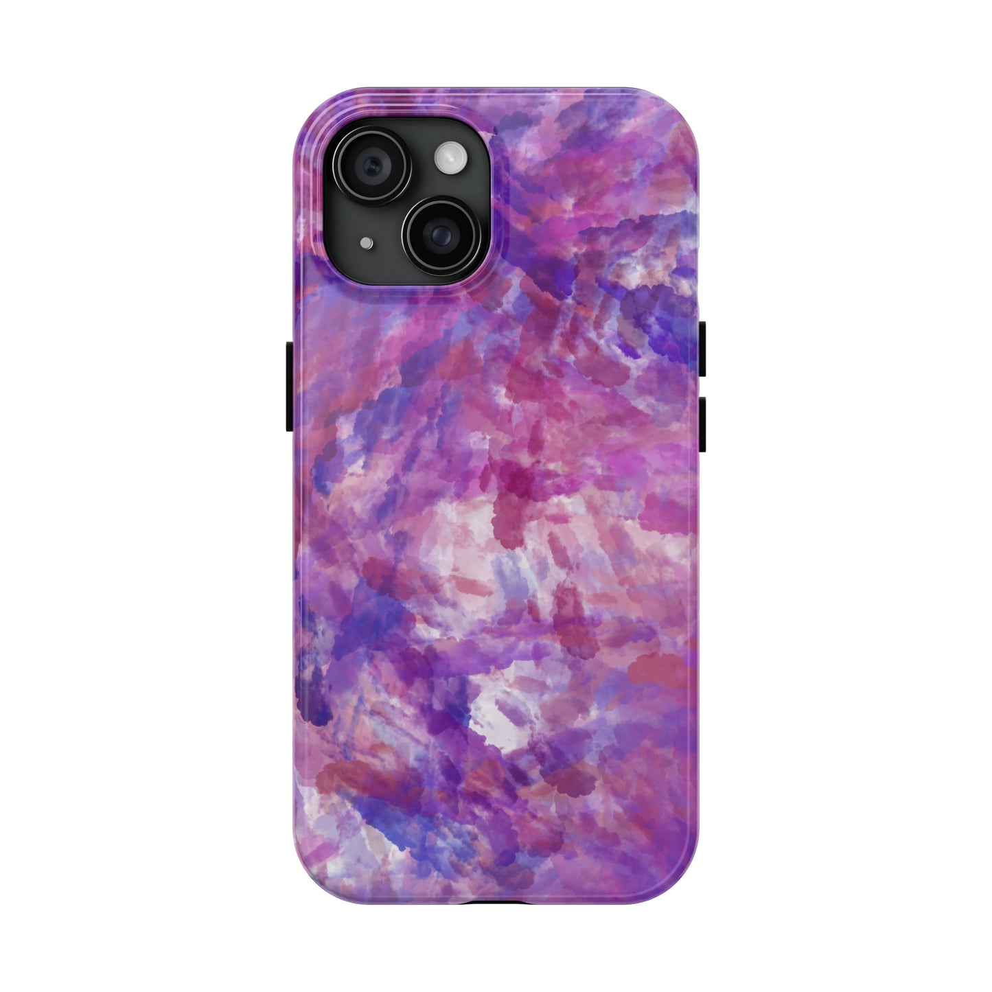 purple and pink watercolour Tough Phone Cases