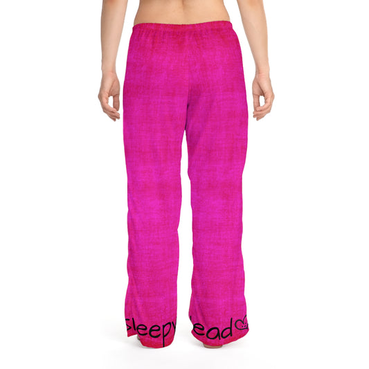 Sleepy Head Hot Pink Gnome Women's Pyjama Pants (AOP)