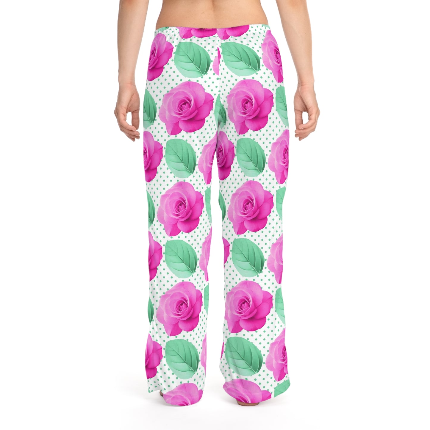 Sweet dream purple  flowers Women's Pajama Pants (AOP)