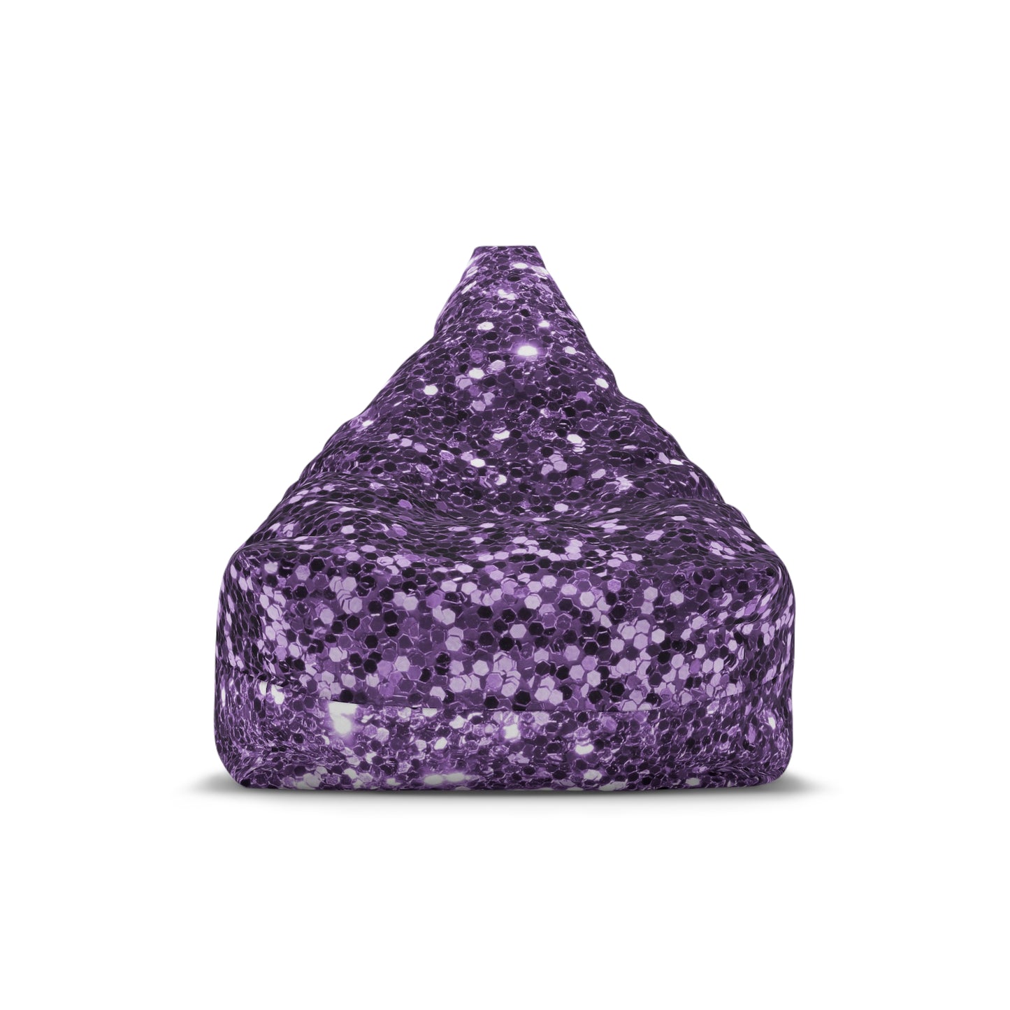 Purple big glitter Bean Bag Chair Cover