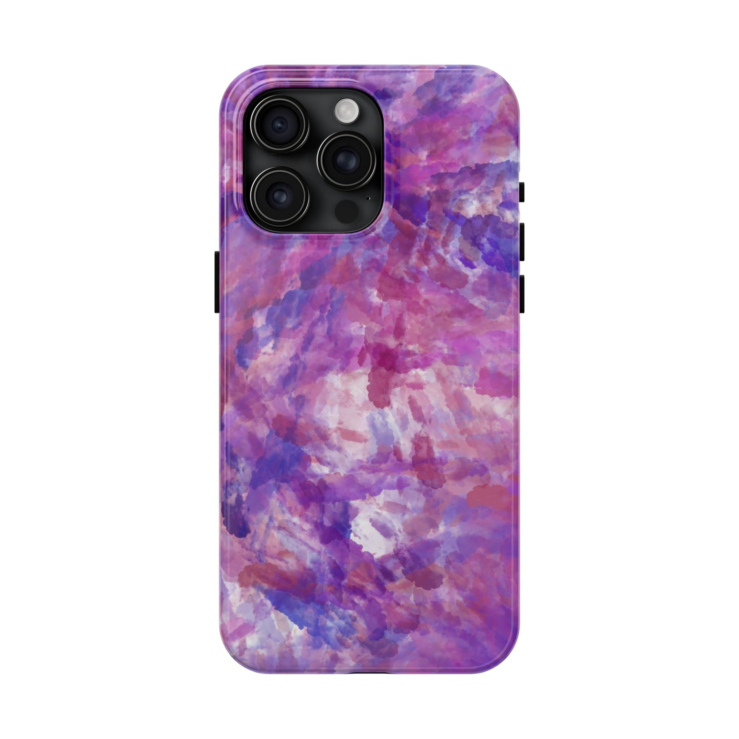 purple and pink watercolour Tough Phone Cases