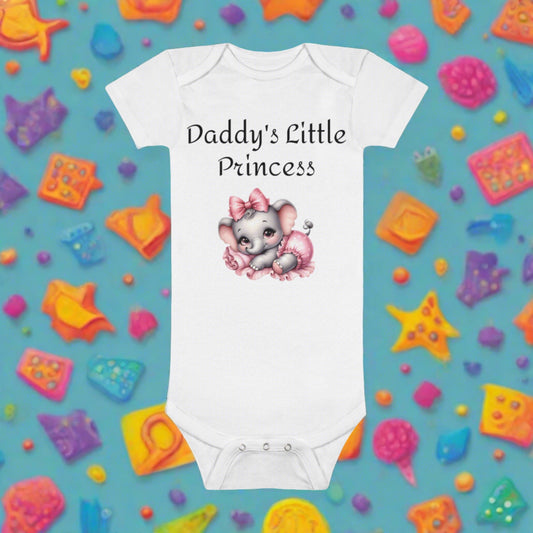 Daddy's little Princess Powder Organic Short Sleeve One Piece