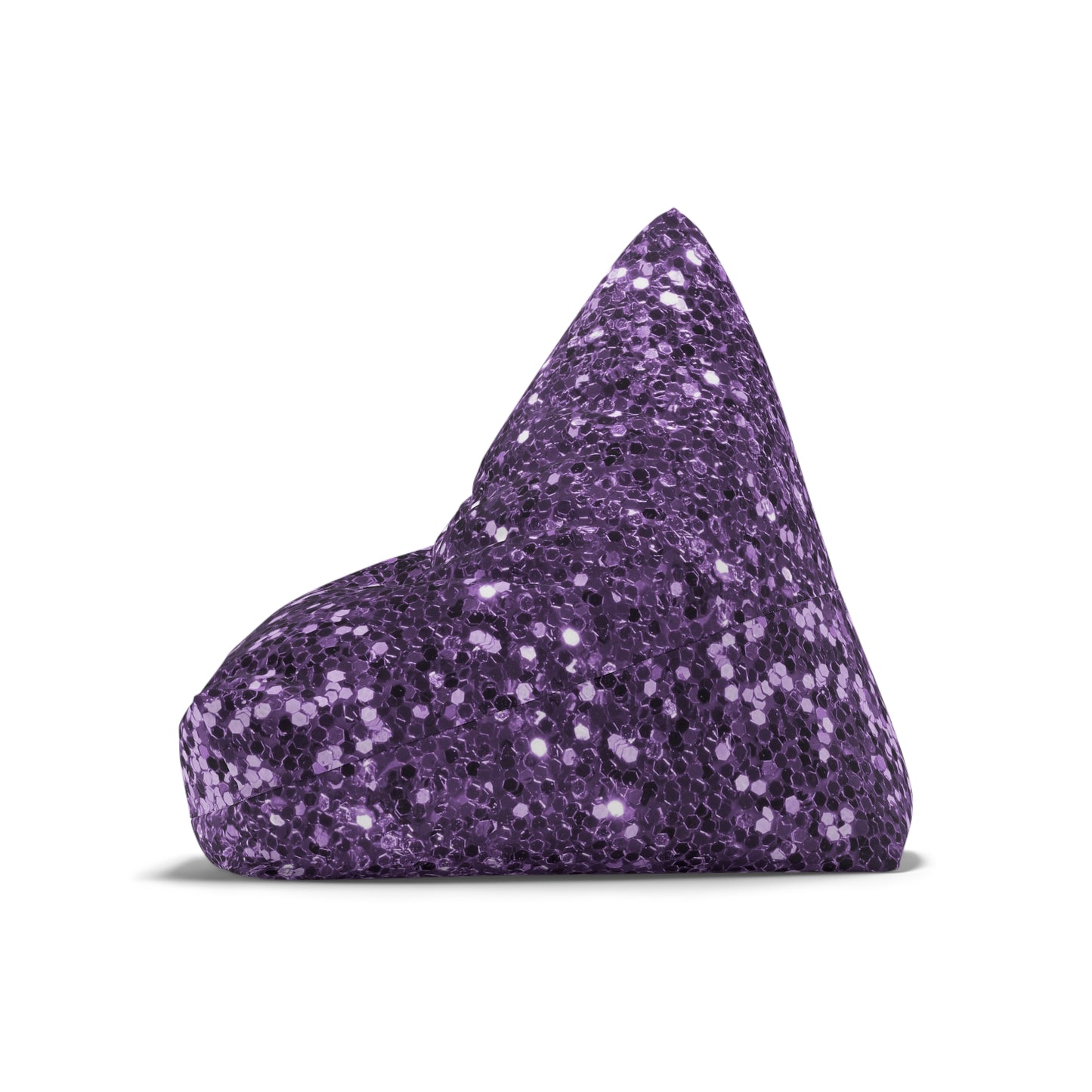 Purple big glitter Bean Bag Chair Cover