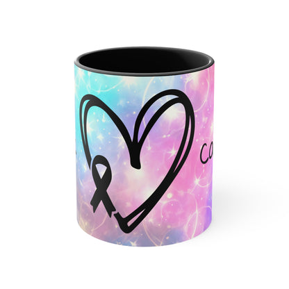 Fu*k Cancer, Accent Coffee Mug, 11oz