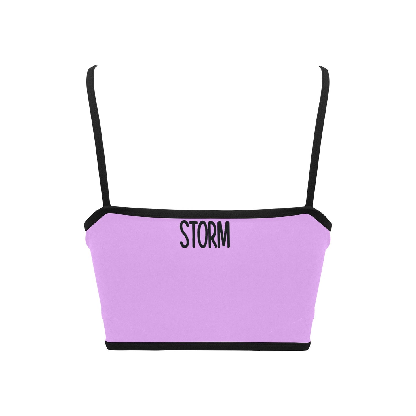 You're stronger than the storm Women's Spaghetti Strap Crop Top