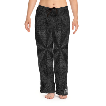 Sleepy Head Dusty Black Patten Gnome Women's Pyjama Pants (AOP)