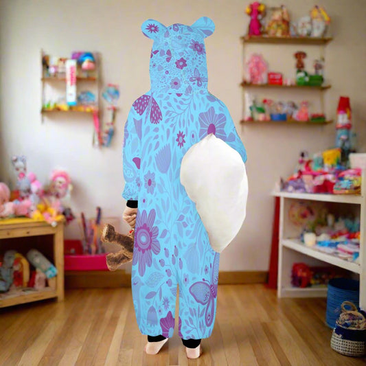 Blue Butterfly Little Onesie Hooded