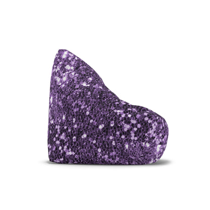 Purple big glitter Bean Bag Chair Cover