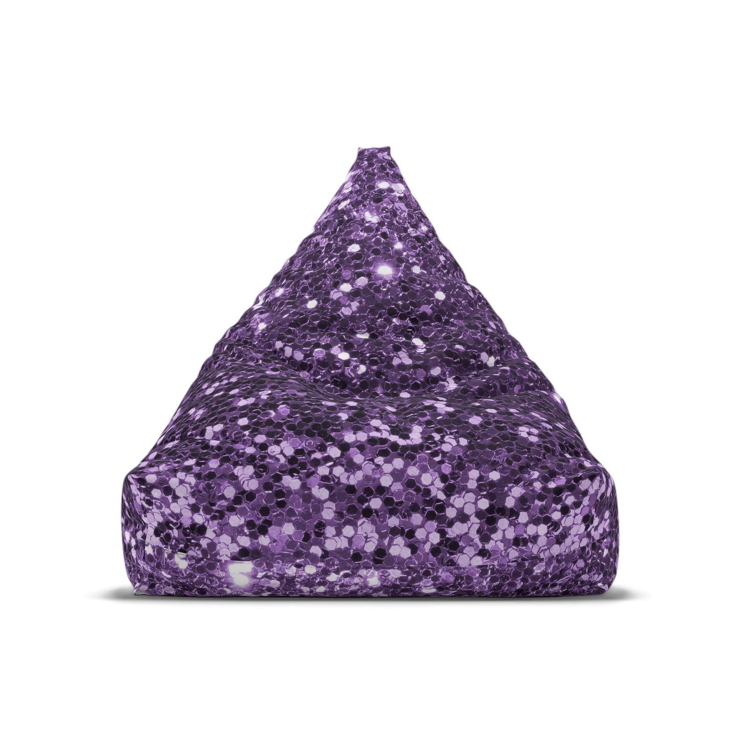 Purple big glitter Bean Bag Chair Cover