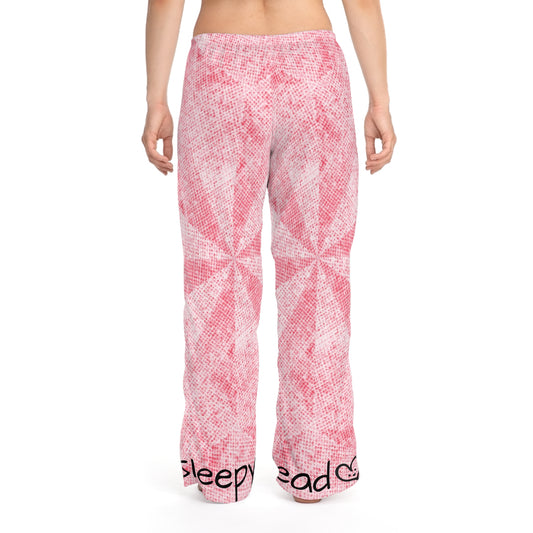 Sleepy Head Dusty Pink Patten Gnome Women's Pyjama Pants (AOP)