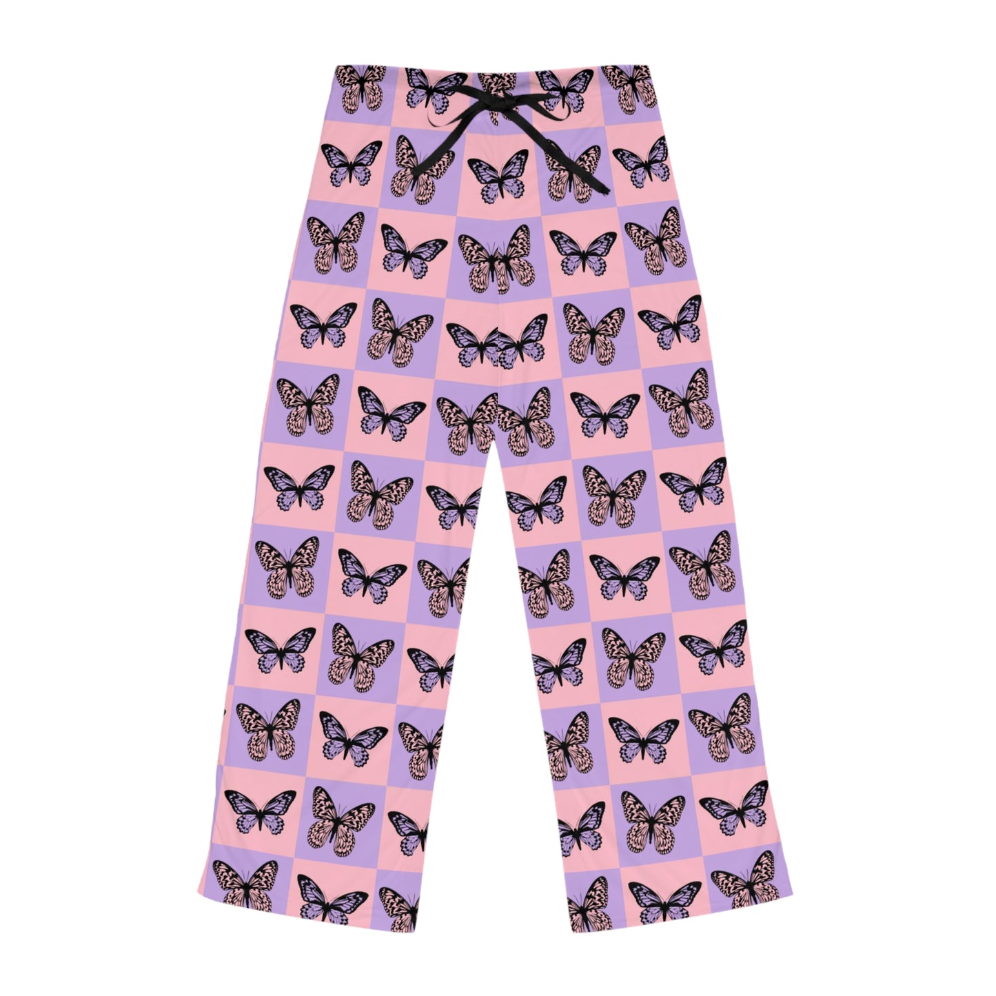 small pink and purple butterflys, Women's Pyjama Pants (AOP)