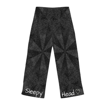 Sleepy Head Dusty Black Patten Gnome Women's Pyjama Pants (AOP)