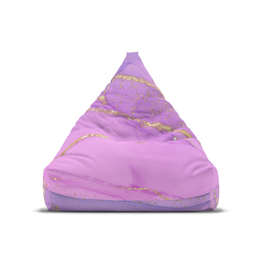 Purple And Gold Control Bean Bag Chair Cover