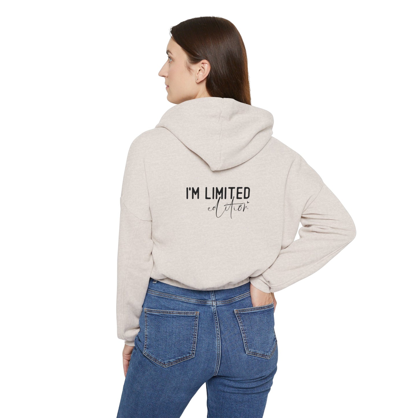 Women's Cinched Bottom Hoodie.  I'm not perfect.