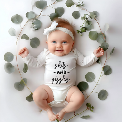 Little Troublemaker Organic Bodysuit Long-Sleeved Onesie