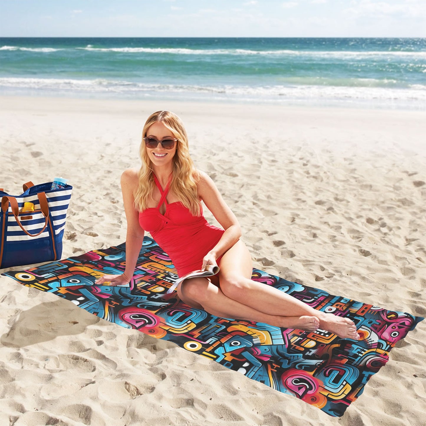 Sun-Kissed Sands Beach Towel