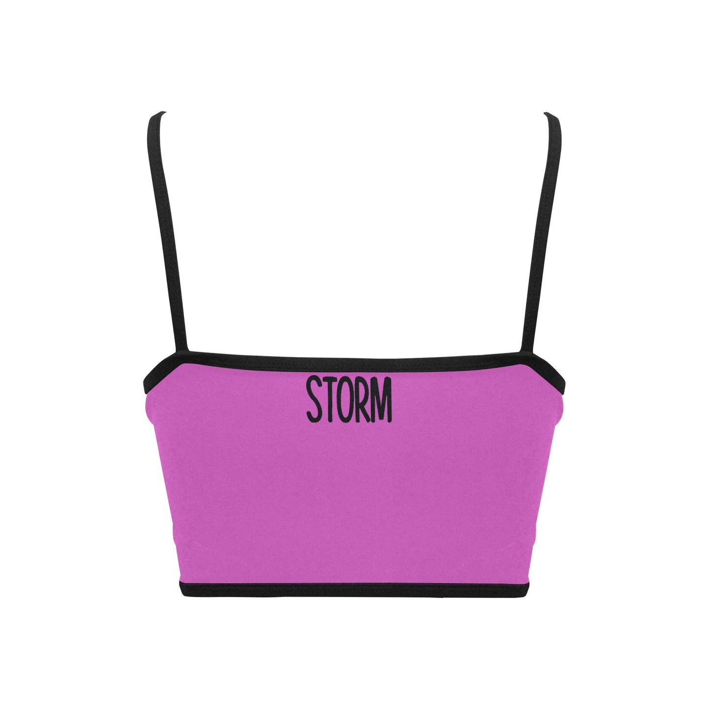 You're stronger than the storm Women's Spaghetti Strap Crop Top