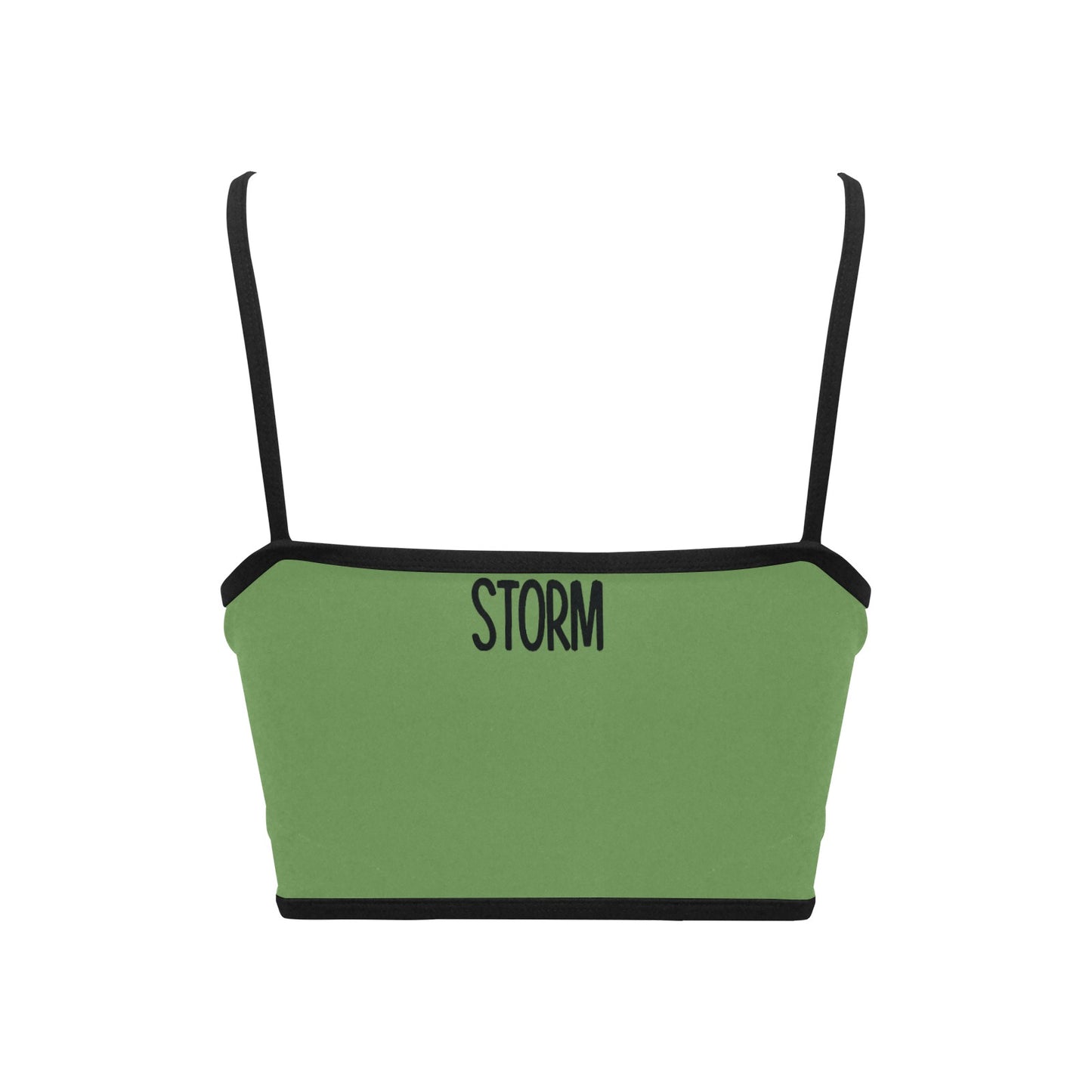 You're stronger than the storm Women's Spaghetti Strap Crop Top