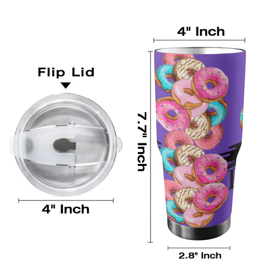 DONUT TRAVEL MUG Stainless Steel Tumbler (30oz ）