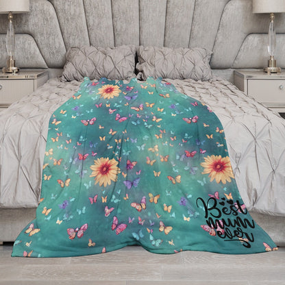 Mother's Day Mum's Ultra-Soft Flannel Blanket Multiple Sizes