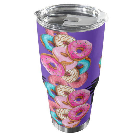 DONUT TRAVEL MUG Stainless Steel Tumbler (30oz ）