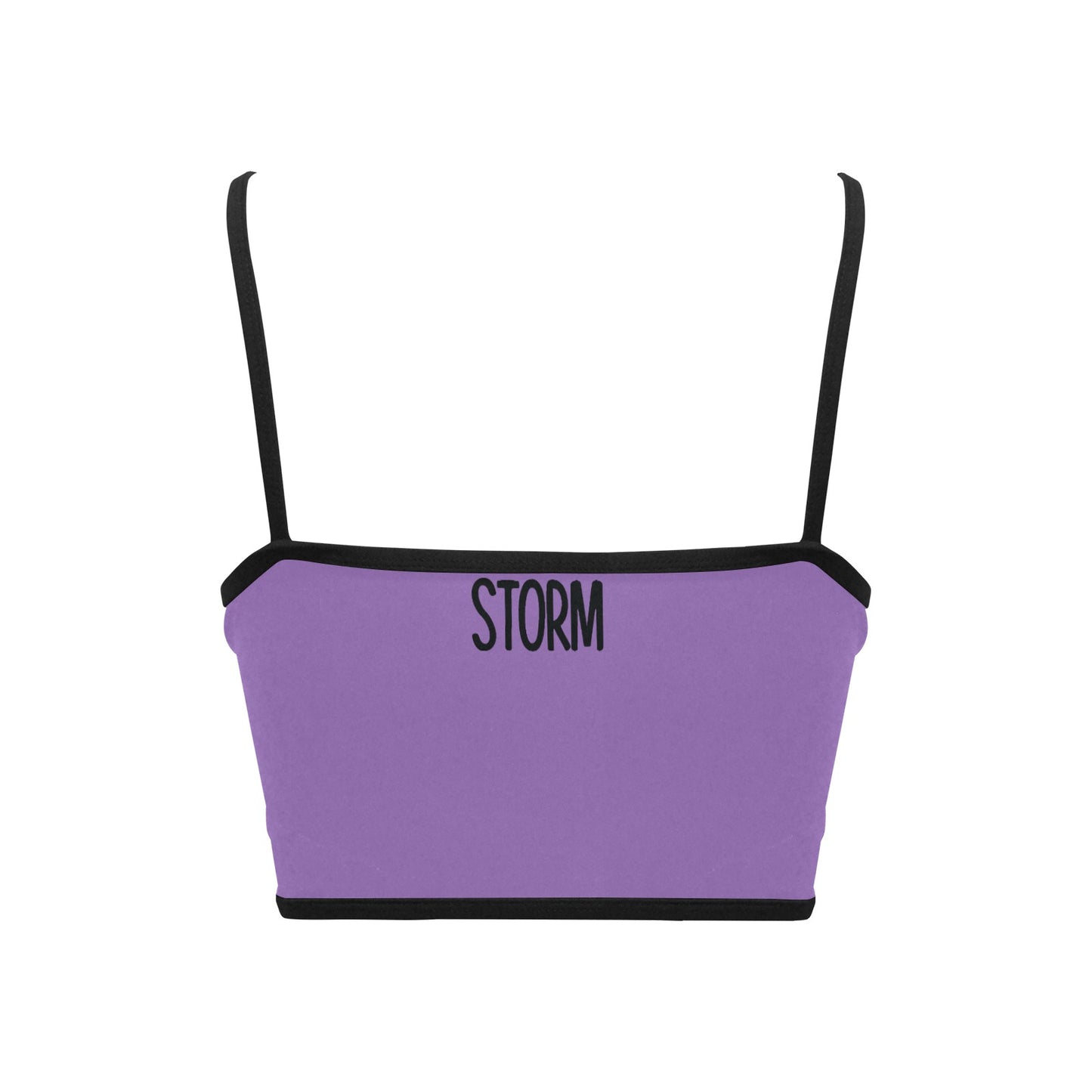You're stronger than the storm Women's Spaghetti Strap Crop Top