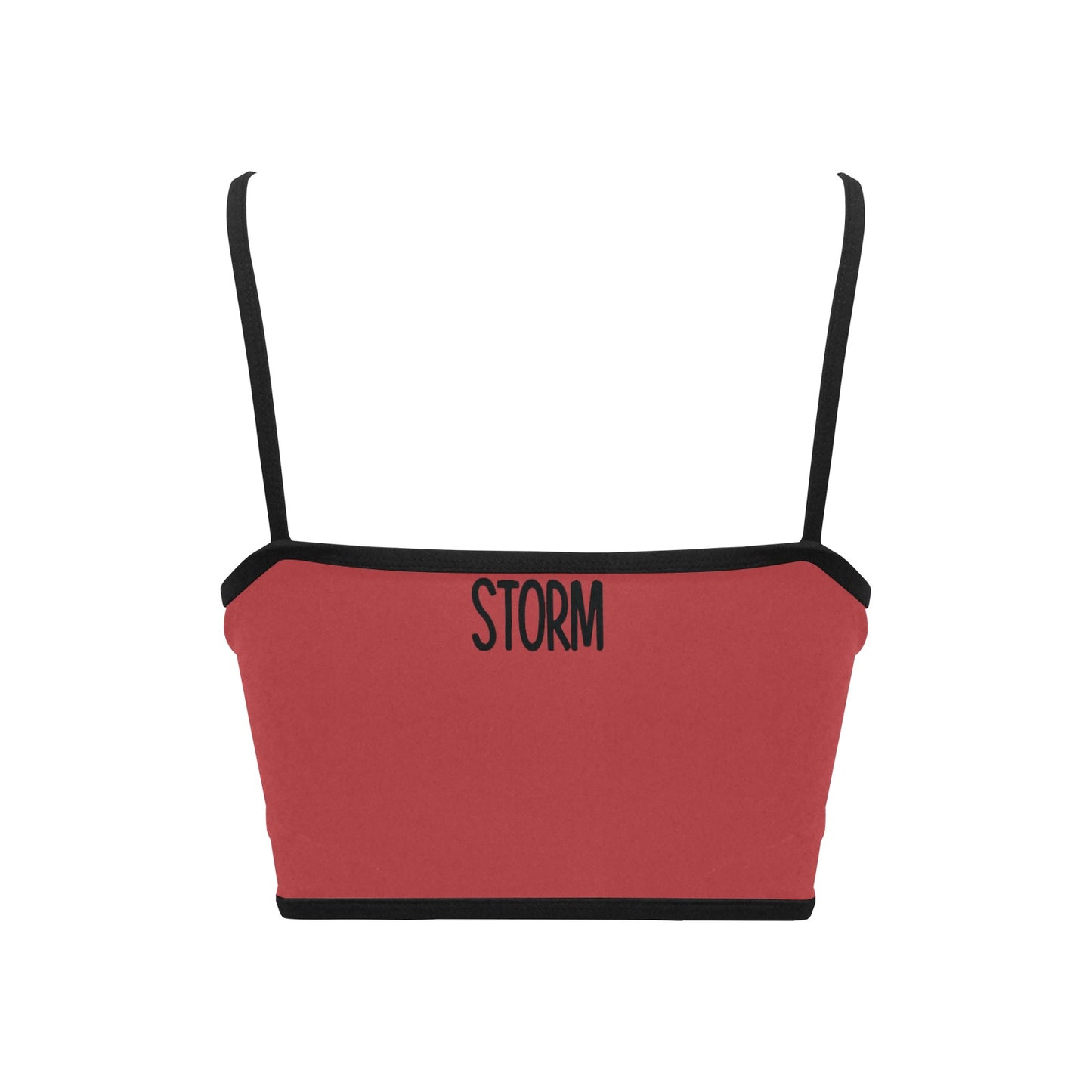 You're stronger than the storm Women's Spaghetti Strap Crop Top