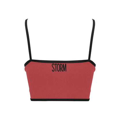 You're stronger than the storm Women's Spaghetti Strap Crop Top