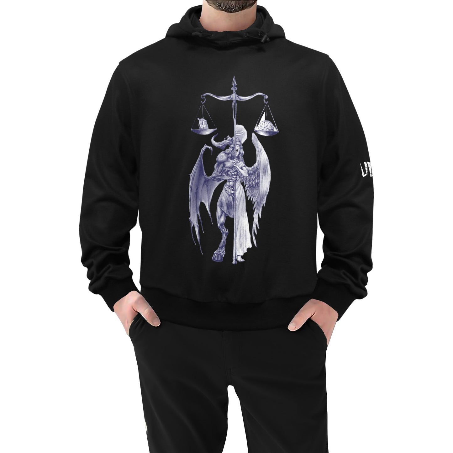 Guilty until proven innocent Men's High Neck Pullover Hoodie