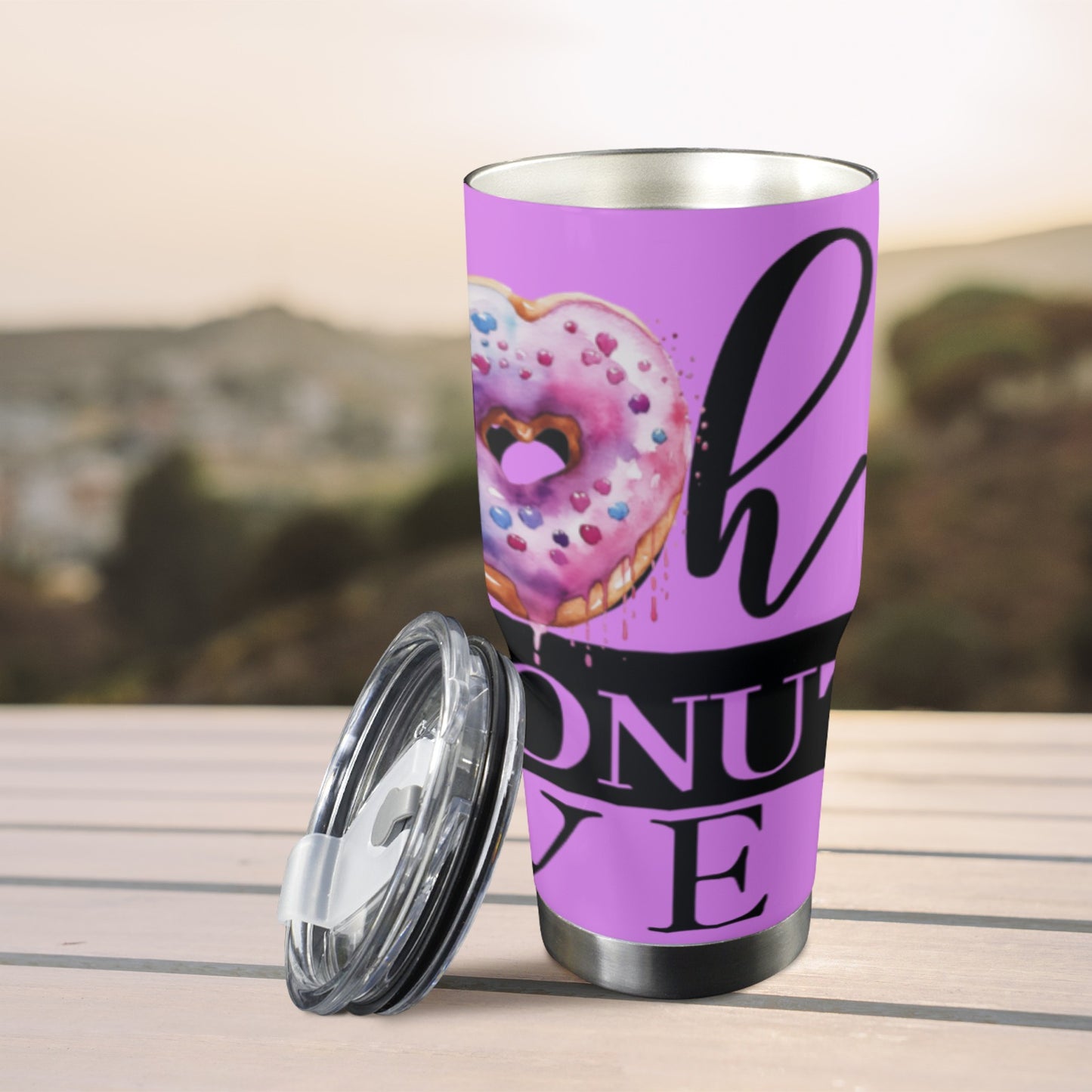 OH DONUT Stainless Steel Tumbler (30oz ）